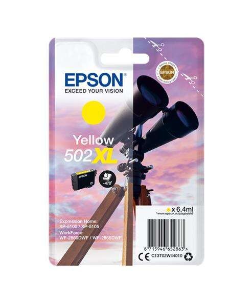 TINTA EPSON C13T02W44010 T02W4 YELLOW 502XL