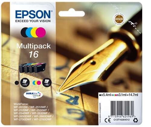 TINTA EPSON C13T16264012 T1626 MULTIPACK 16