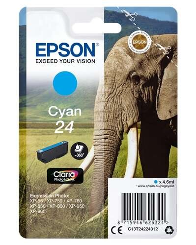 TINTA EPSON C13T24224012 CYAN 24