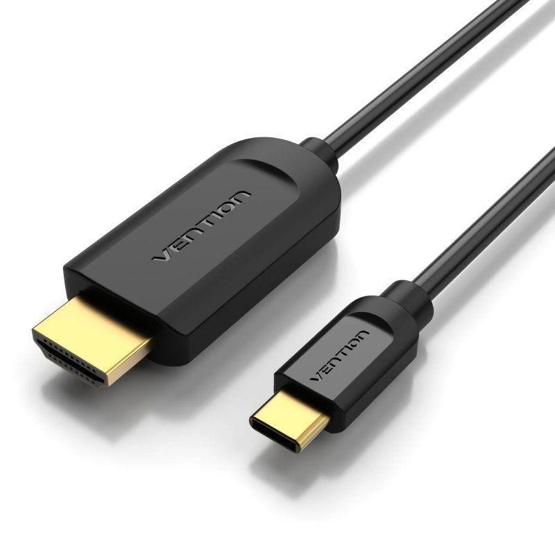CABLE CONVERSOR HDMI 1.4 4K VENTION USB-C/M - HDMI/M 2M BLACK