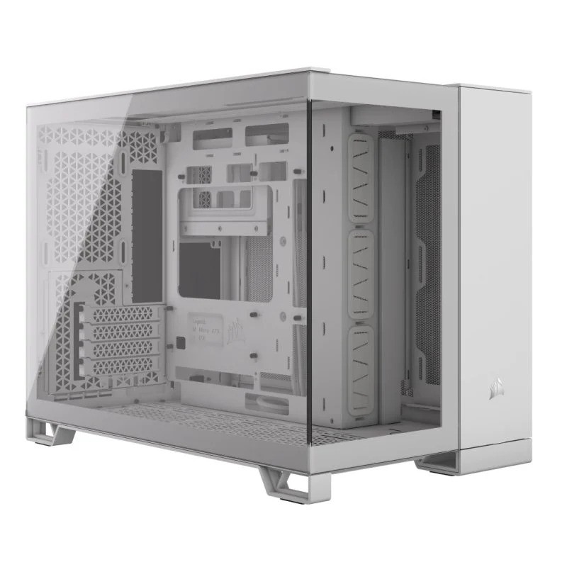 CAJA ORDENADOR GAMING CORSAIR 2500X CRISTAL TEMPLADO WHITE