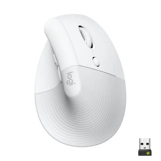 RATON LOGITECH LIFT VERTICAL WIRELESS ERGONOMIC 4000DPI 6 BOTONES WHITE