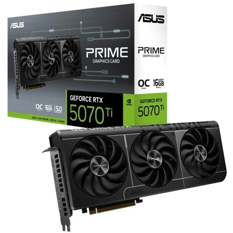 TARJETA DE VIDEO NVIDIA ASUS PRIME RTX 5070 TI OC EDITION 16GB GDDR7