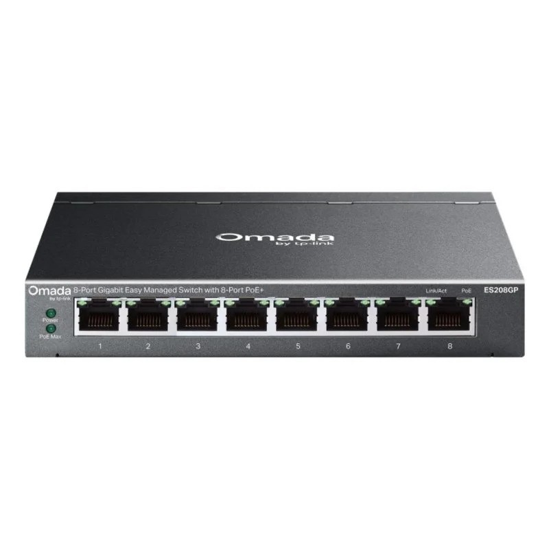 SWITCH TP-LINK ES208GP GIGABIT 5 PUERTOS POE+