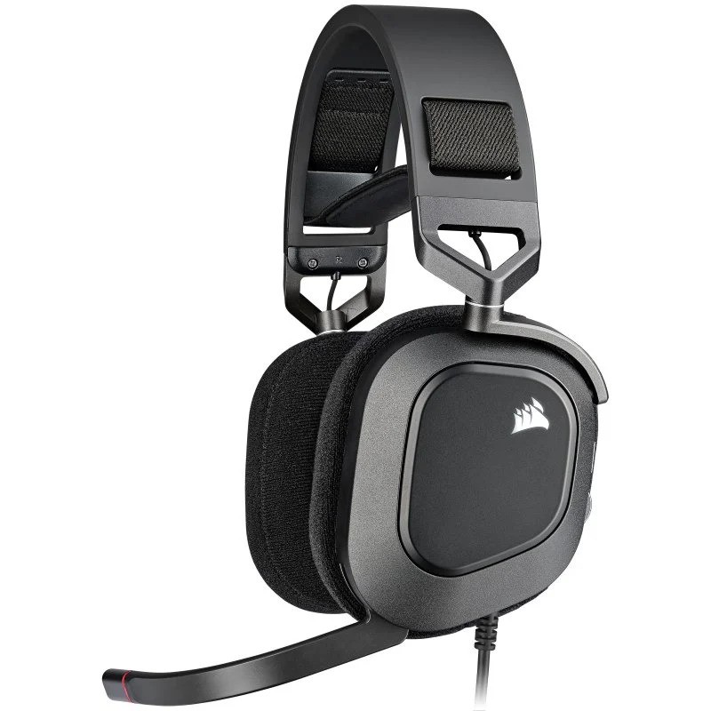 AURICULARES + MICROFONO CORSAIR HS80 USB GAMING HEADSET RGB 7.1 BLACK