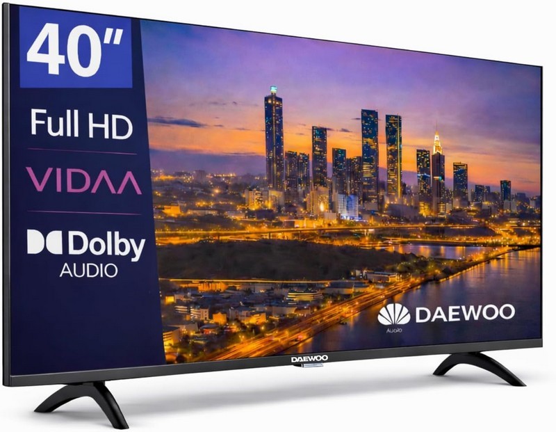 TELEVISOR DAEWOO 40 LED FHD USB SMART TV VIDAA WIFI BLUETOOTH