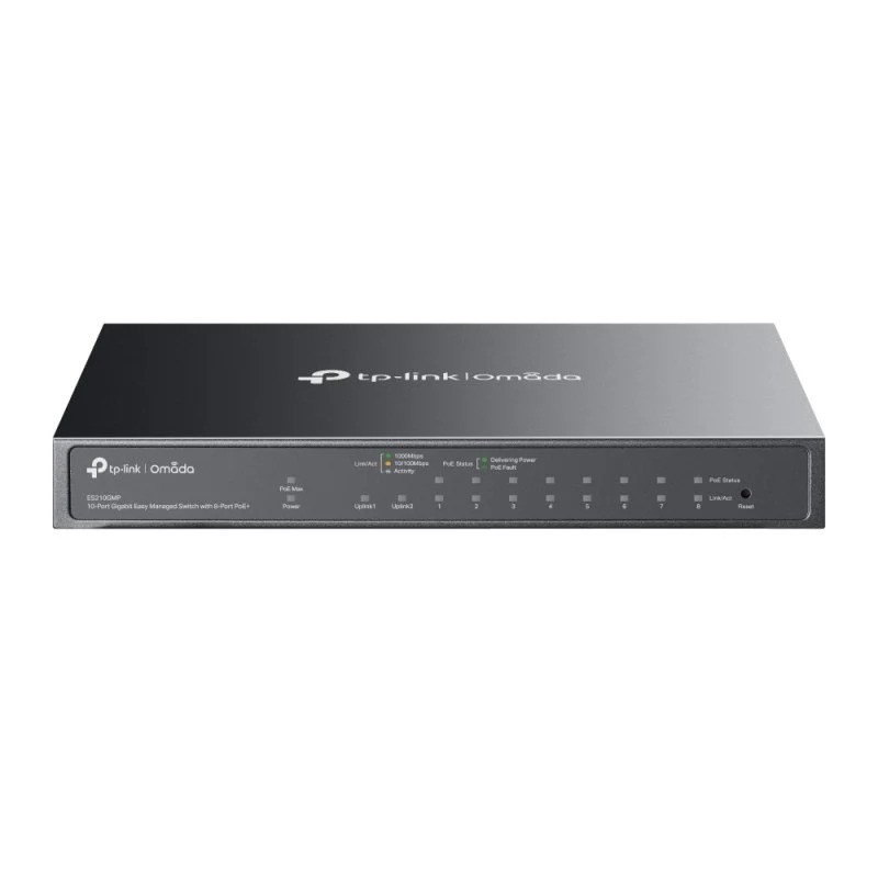 SWITCH TP-LINK GIGABIT 10 PUERTOS 1XSFP SEMIGESTIONABLE POE+