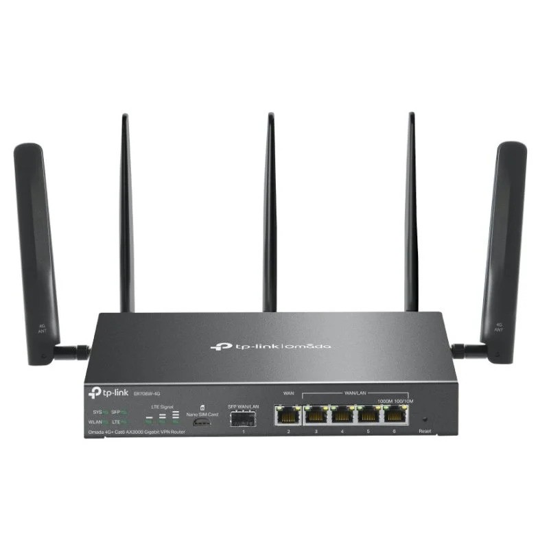 ROUTER TP-LINK ER706W-4G VPN 4G+ LTE WIFI 6 AX3000