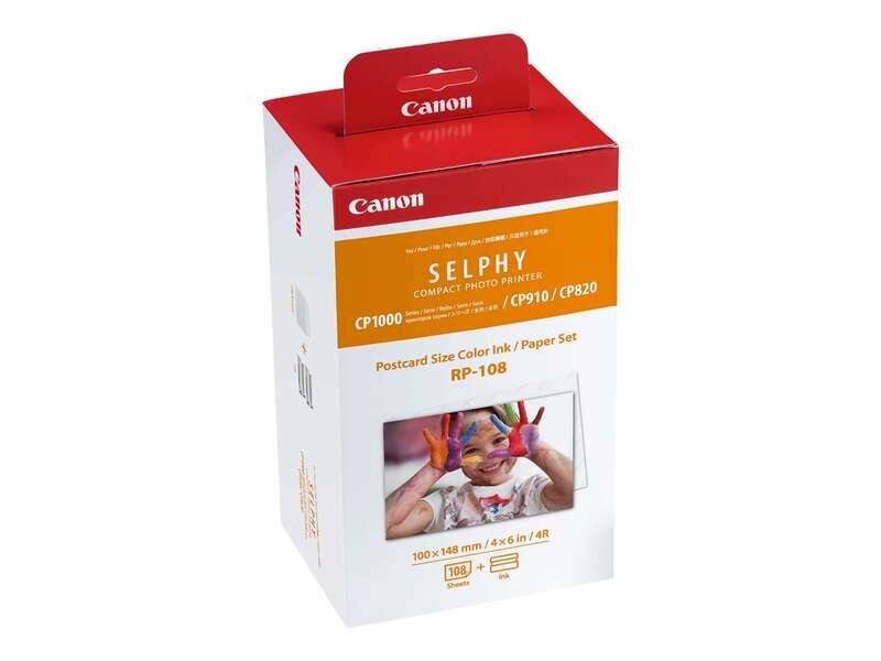 TINTA CANON PACK 2X RP108 + 108 HOJAS PAPEL FOTOGRAFICO